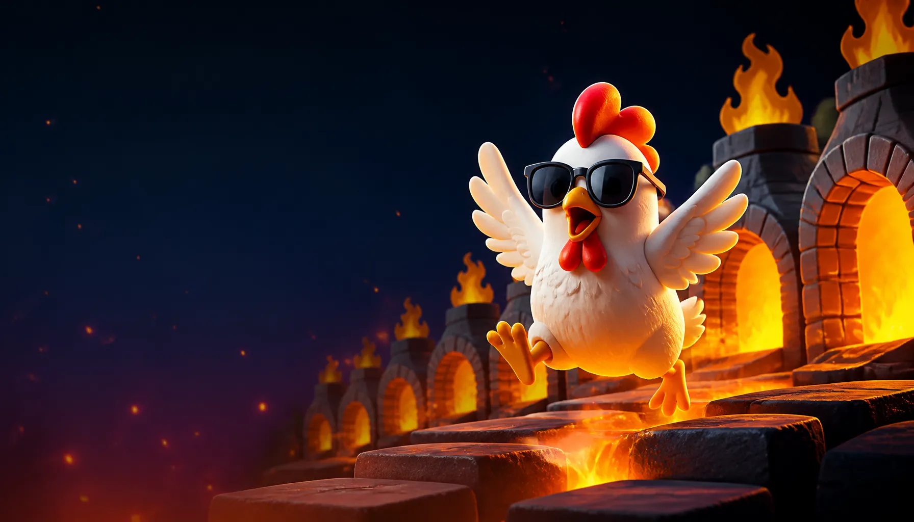 hero image for Chicken Road with brand-inspired elements and clean space for text